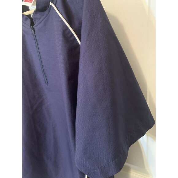 Rawlings 1/4 Zip Men’s Sz M Windbreaker Pullover T Shirt Blue White - Picture 4 of 5